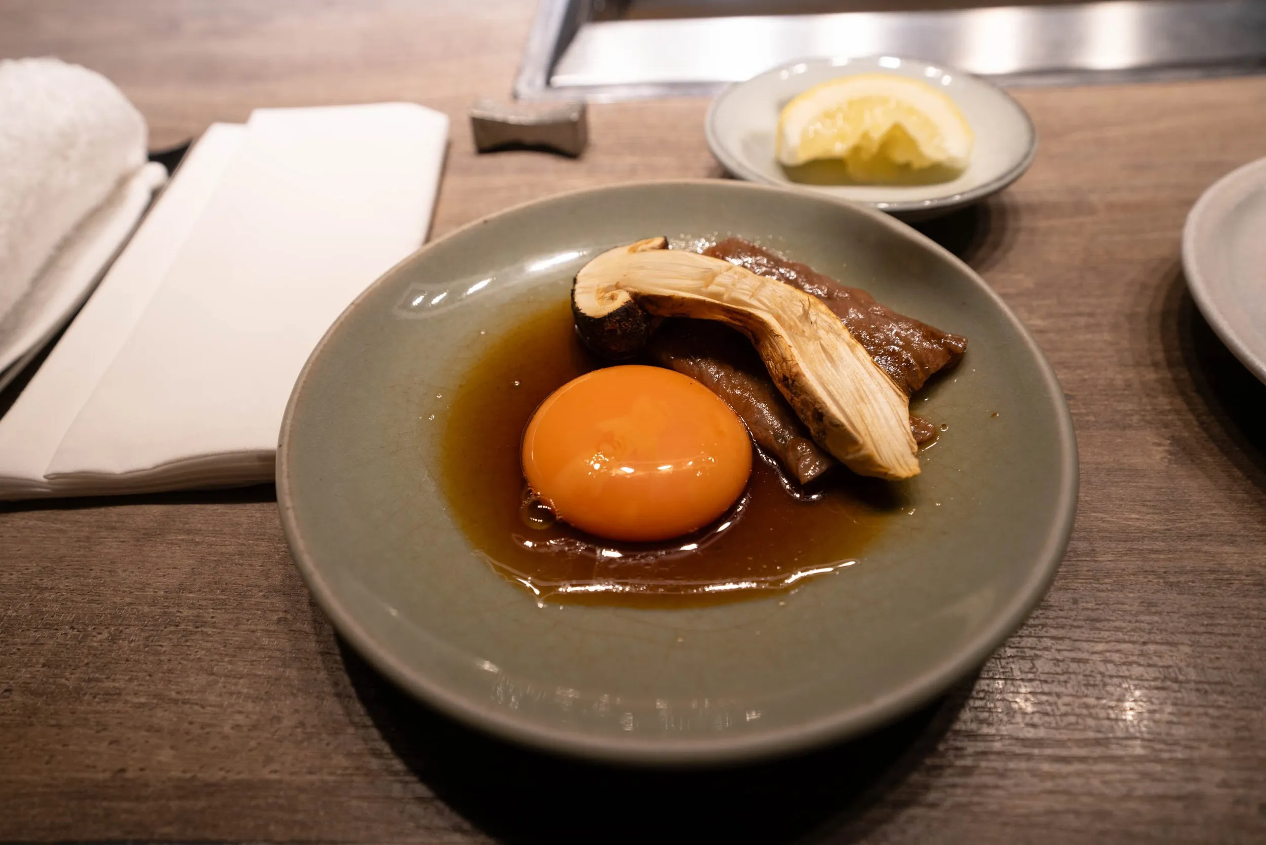 Chuck Flap with Matsutake Mushroom - Sukiyaki Style
