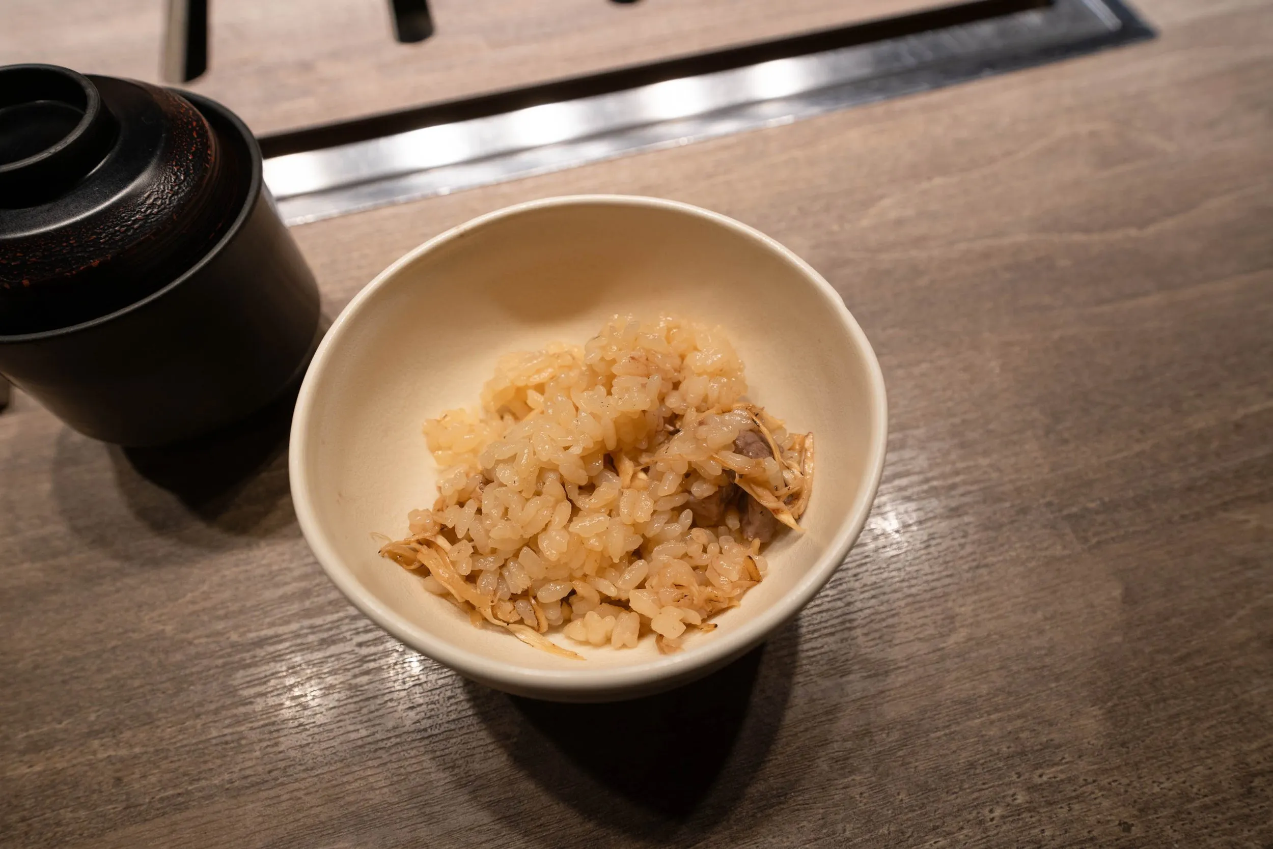 Clay Pot Rice with Selected Beef and Matsutake Mushroom